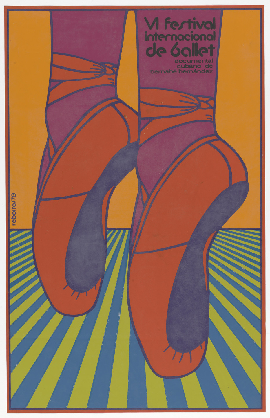 Antonio Fernandez Reboiro. VI internacional festival de ballet (6th international ballet festival) (Poster for the documentary film by Bernabé Hernández). 1979