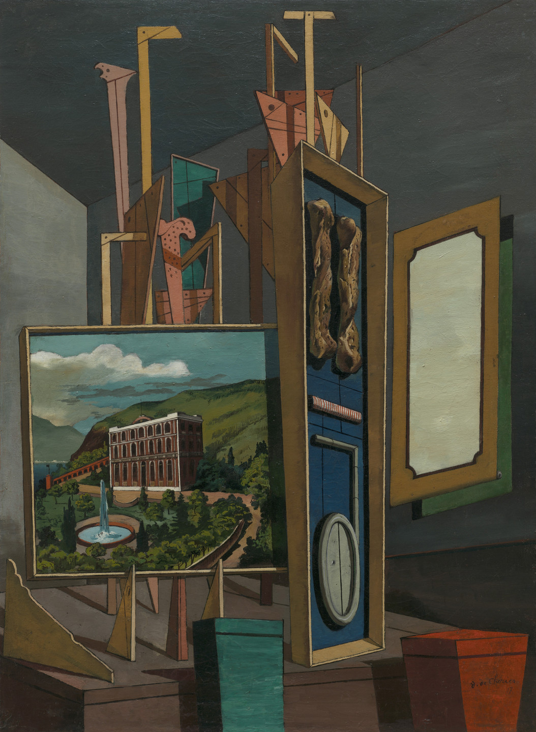 Giorgio de Chirico. Great Metaphysical Interior. Ferrara, April-August 1917