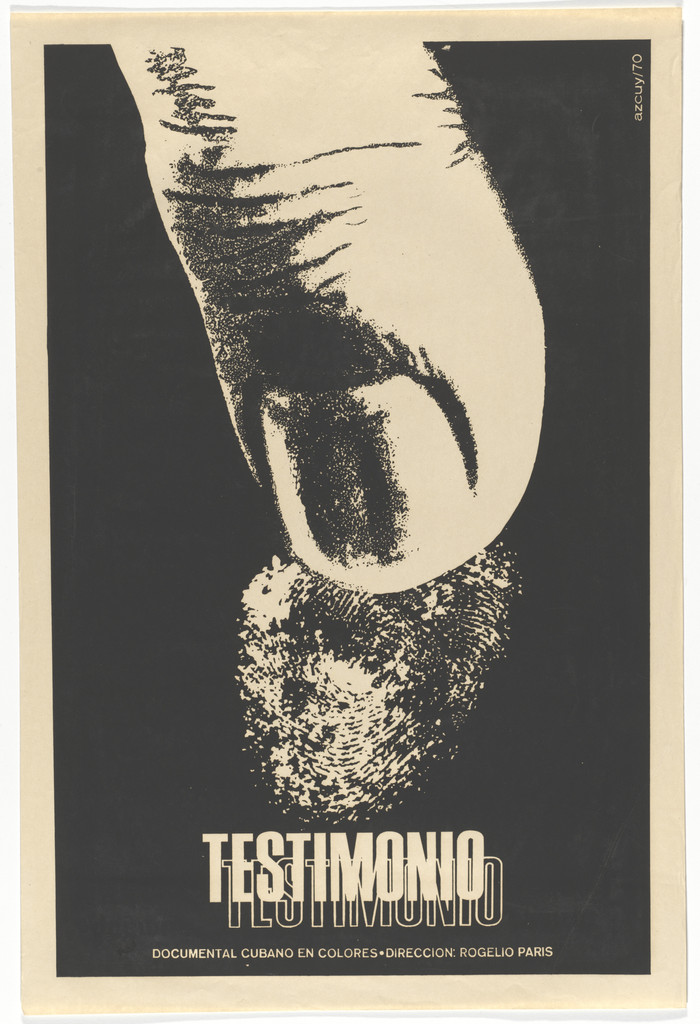 Testimonio (Poster for the film directed by Rogelio Paris)