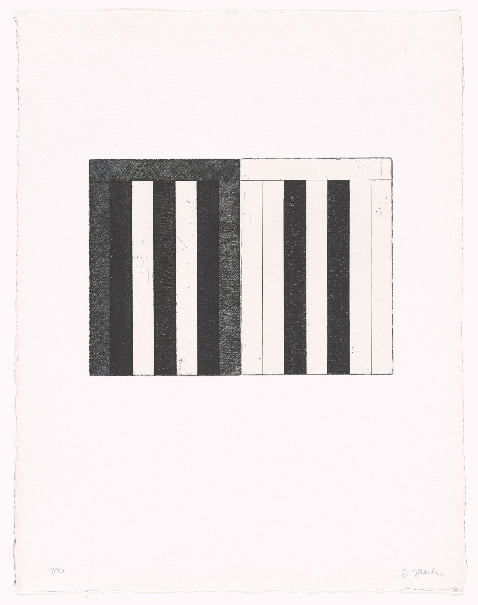 Brice Marden, Doris Simmelink. Untitled from 12 Views for Caroline Tatyana