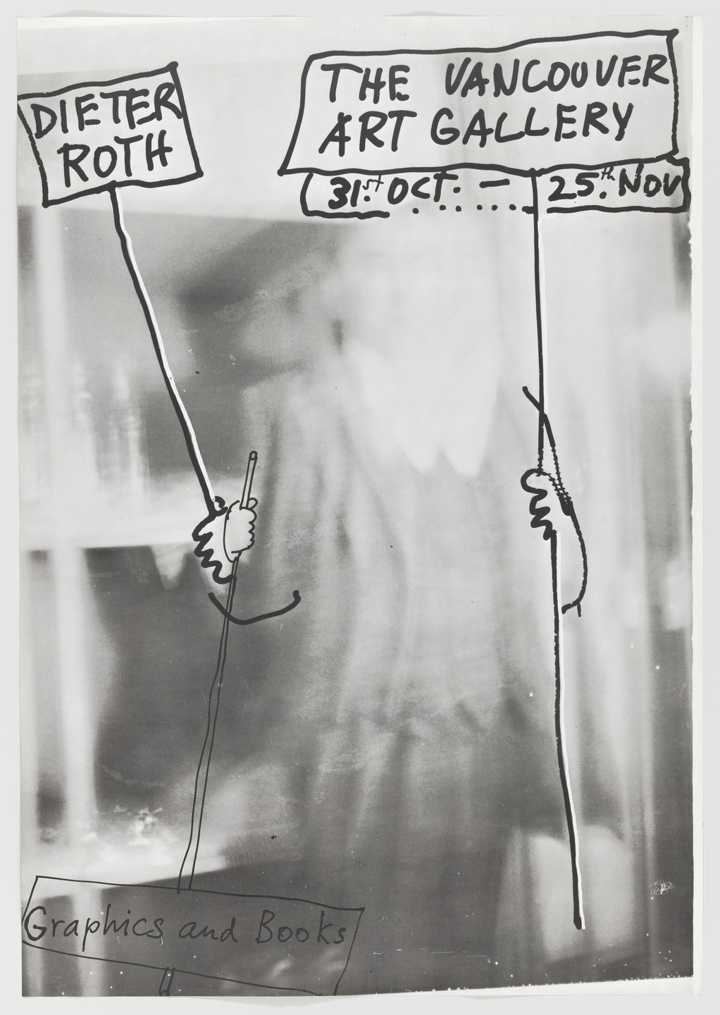 Dieter Roth. Poster for Dieter Roth: Bucher &amp; Grafik, Vancouver Art Gallery. 1973