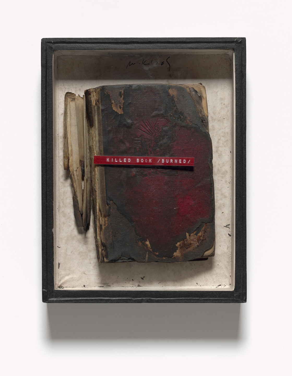 Milan Knížák. Killed Book / Burned /. 1972