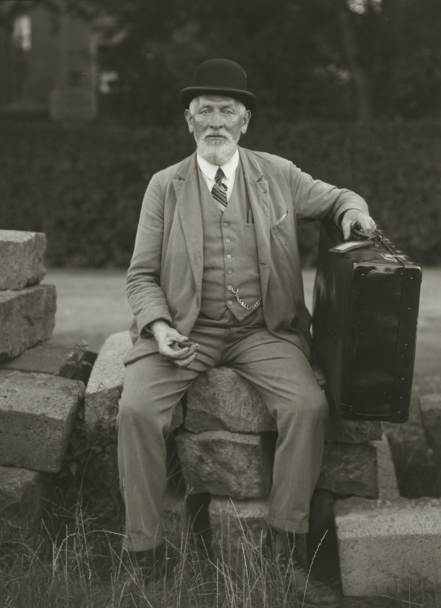 August Sander. ”Test your Strength” Showman. 1924-30 | MoMA