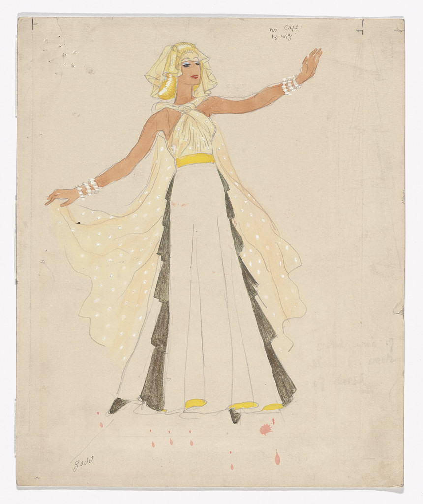 Woman's Costume. Costume design for the ballet Filling Station