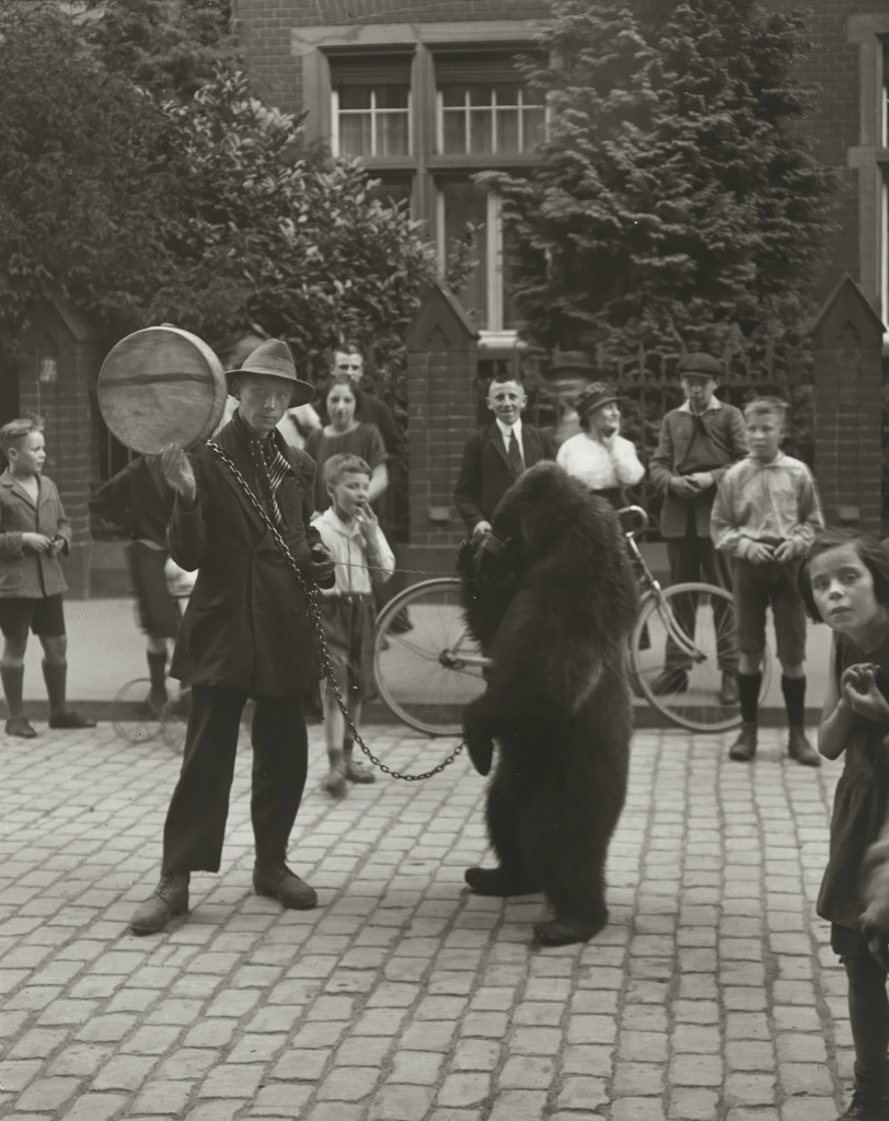 Showman with Performing Bear in Cologne