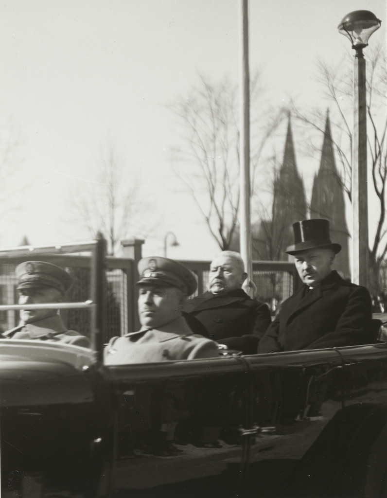 President von Hindenburg and Mayor Konrad Adenauer