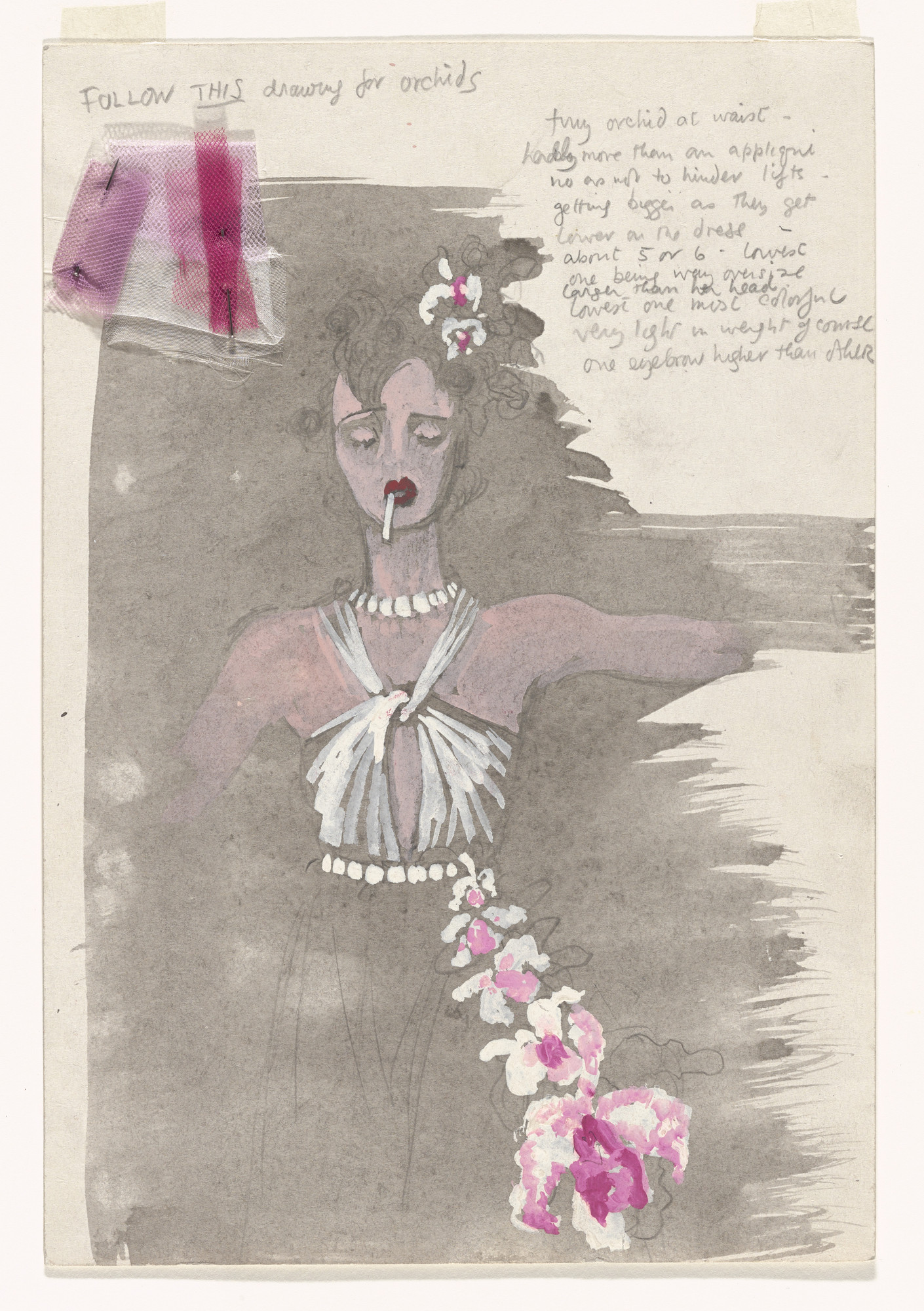 Paul Cadmus. Costume design for the ballet Filling Station