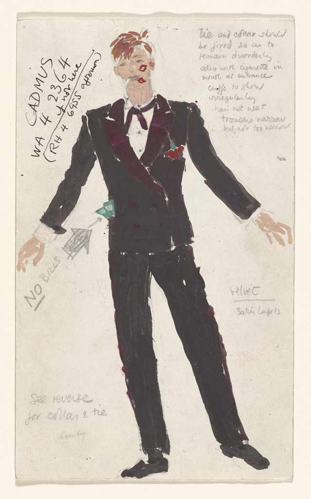 Rich Boy. Costume design for the ballet Filling Station