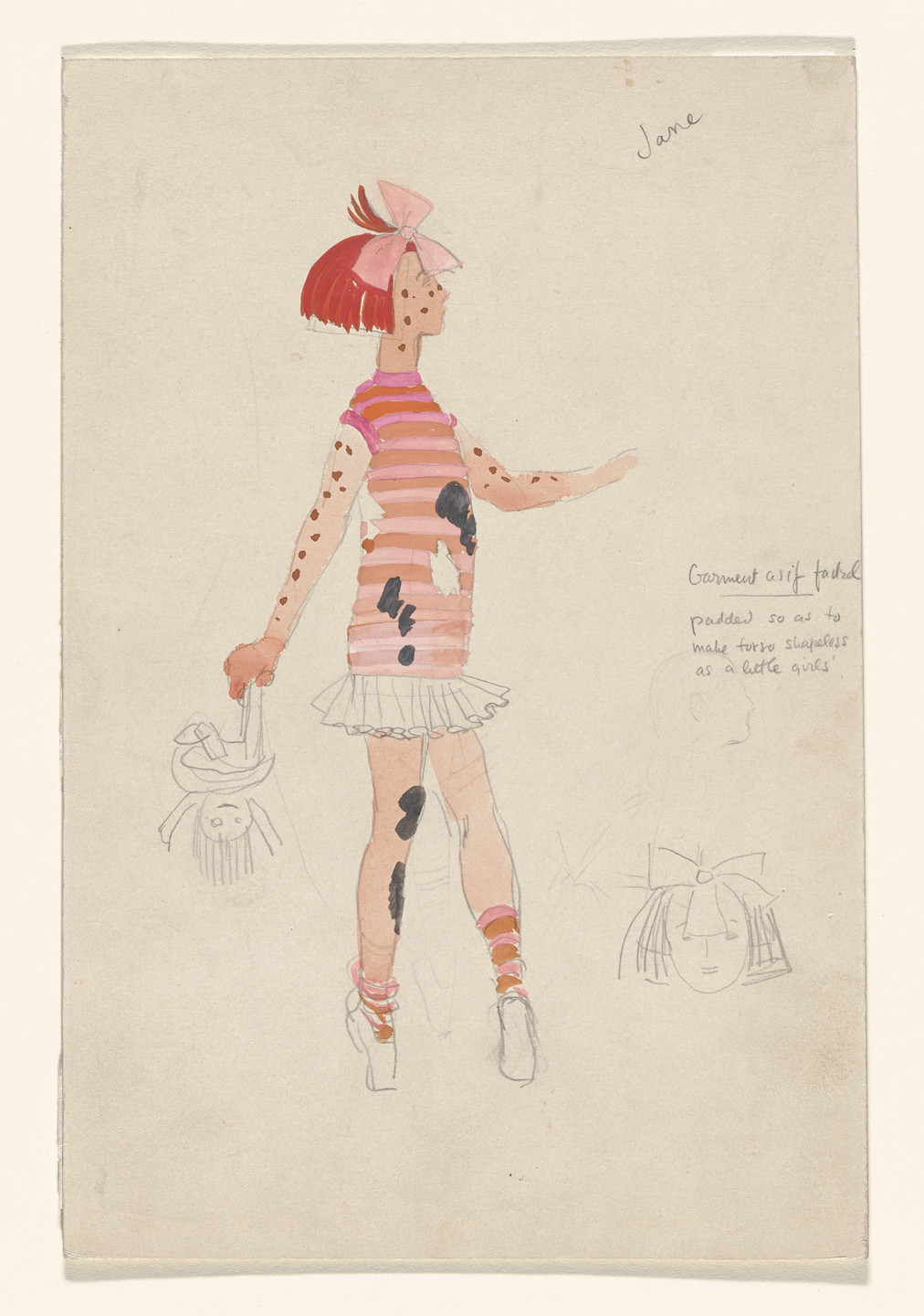 Paul Cadmus. Jane. Costume design for the ballet Filling Station. 1937