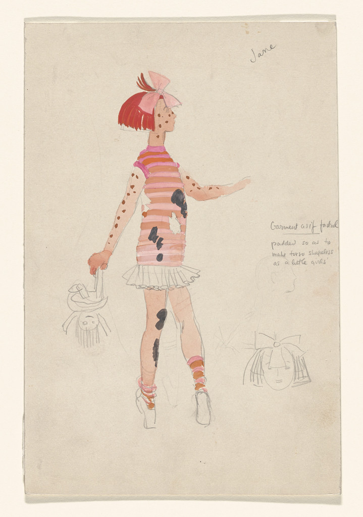 Jane. Costume design for the ballet Filling Station