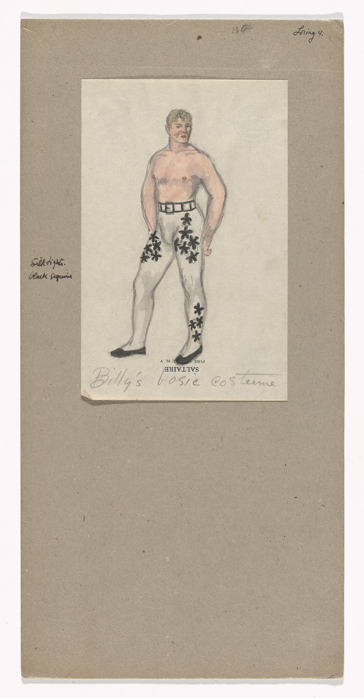 Jared French. Billy&#39;s Basic Costume. Costume design for the ballet Billy the Kid. 1938