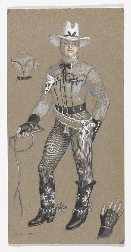 Billy. Costume design for the ballet Billy the Kid