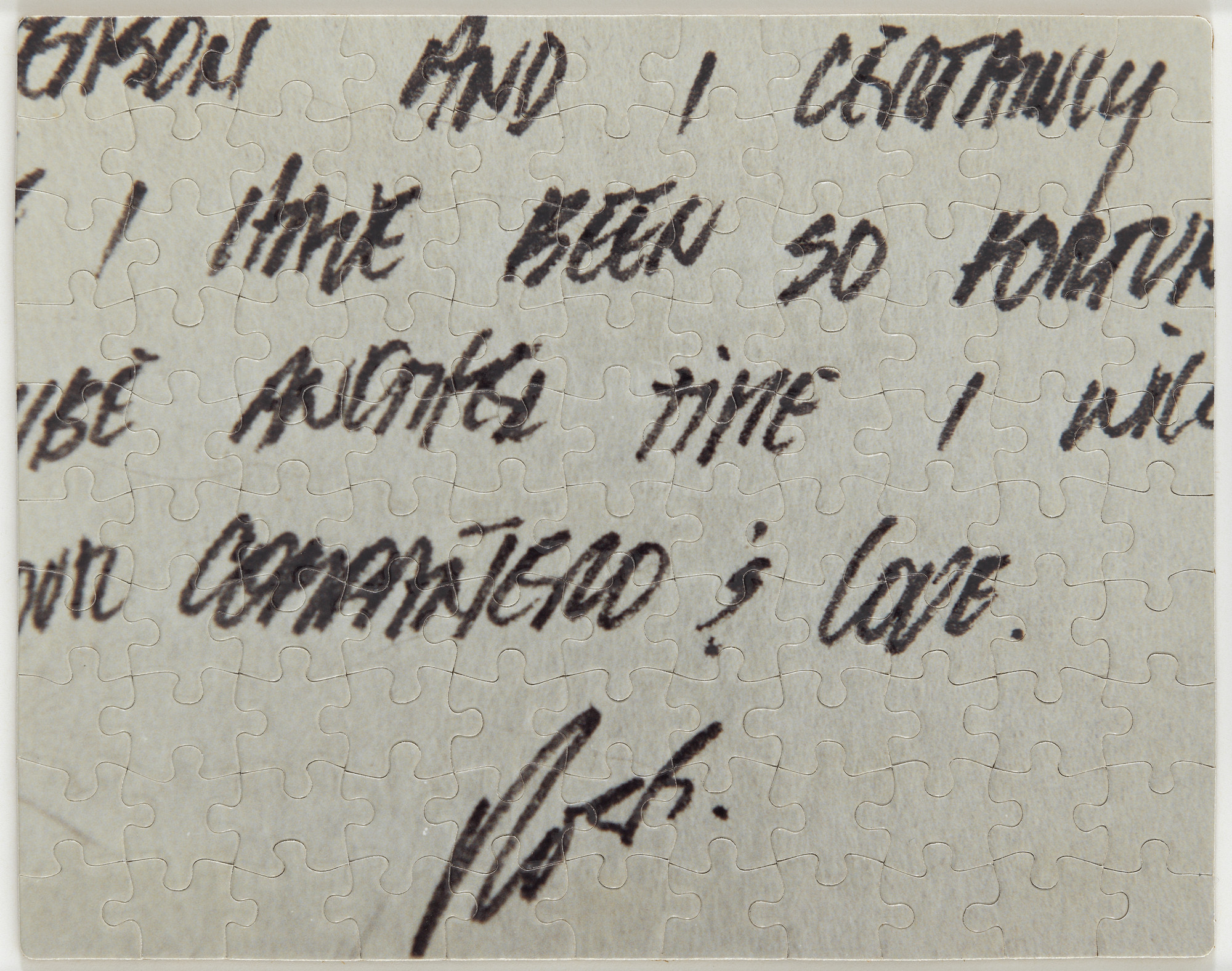 Felix Gonzalez-Torres. Untitled (Last Letter)