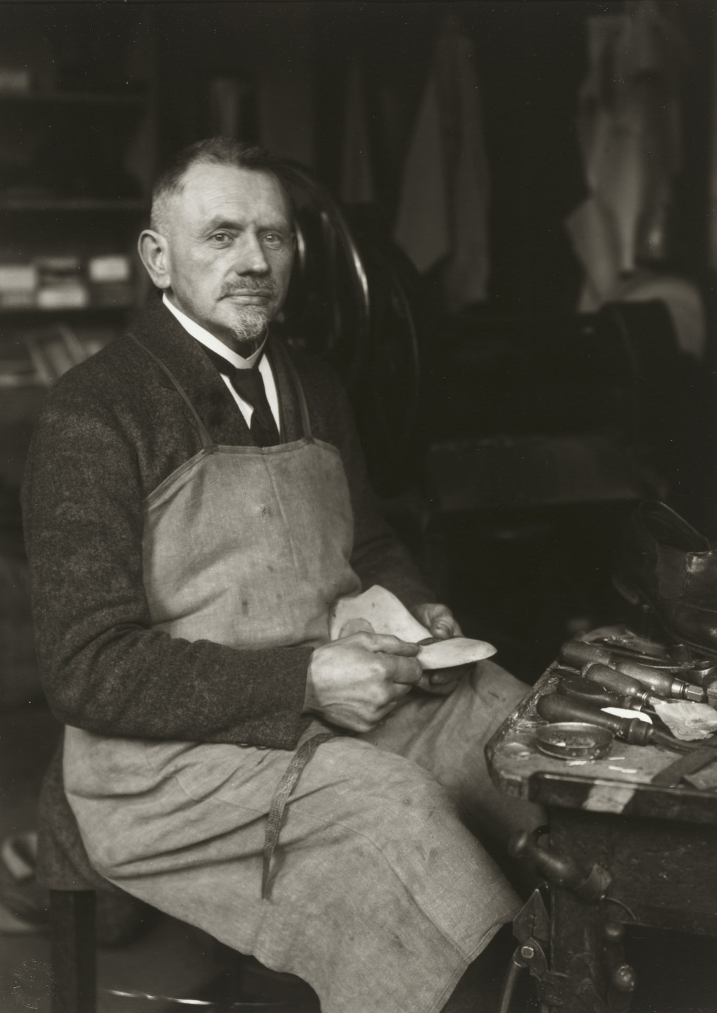 August Sander. Master Shoemaker. c. 1924