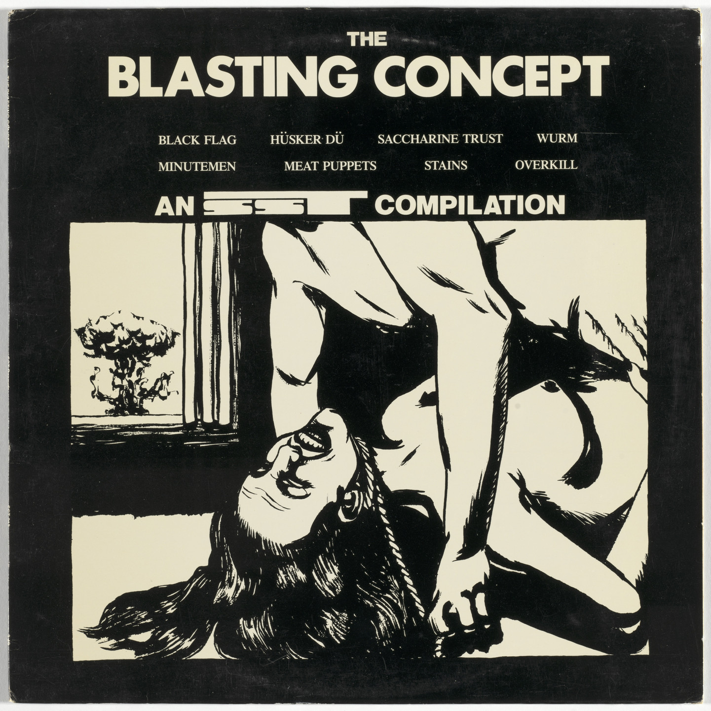 Various Artists, Minutemen, Meat Puppets, Saccharine Trust, Black Flag, Overkill, The Stains, Würm, Hüsker Dü, Raymond Pettibon. The Blasting Concept. 1983