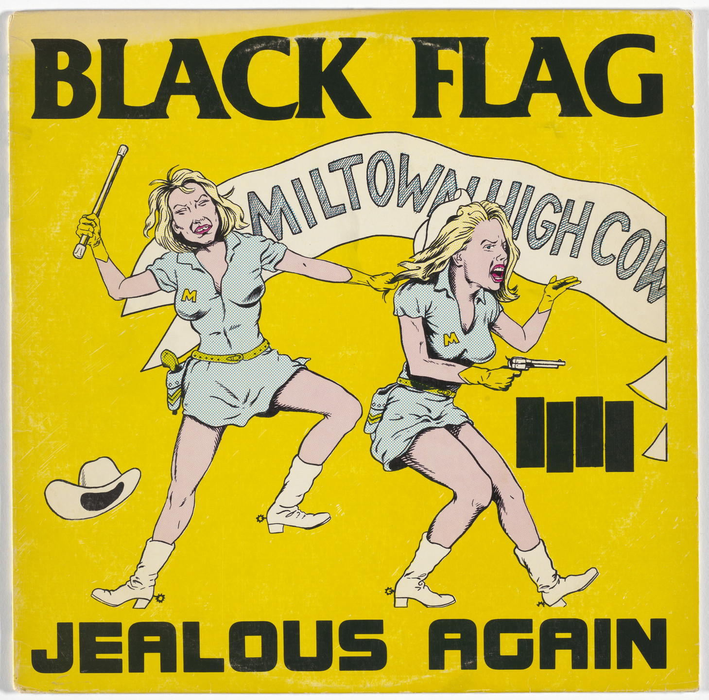 Black Flag, Raymond Pettibon. Jealous Again. 1980