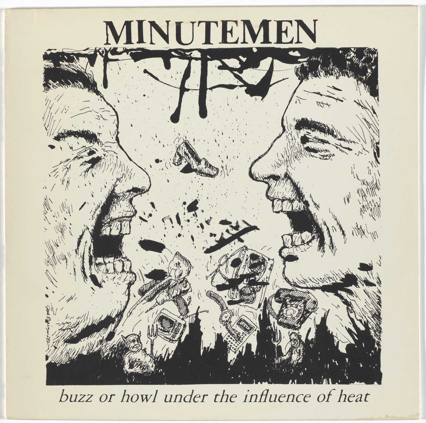 Minutemen, Raymond Pettibon. Buzz or Howl Under the Influence of Heat. 1983