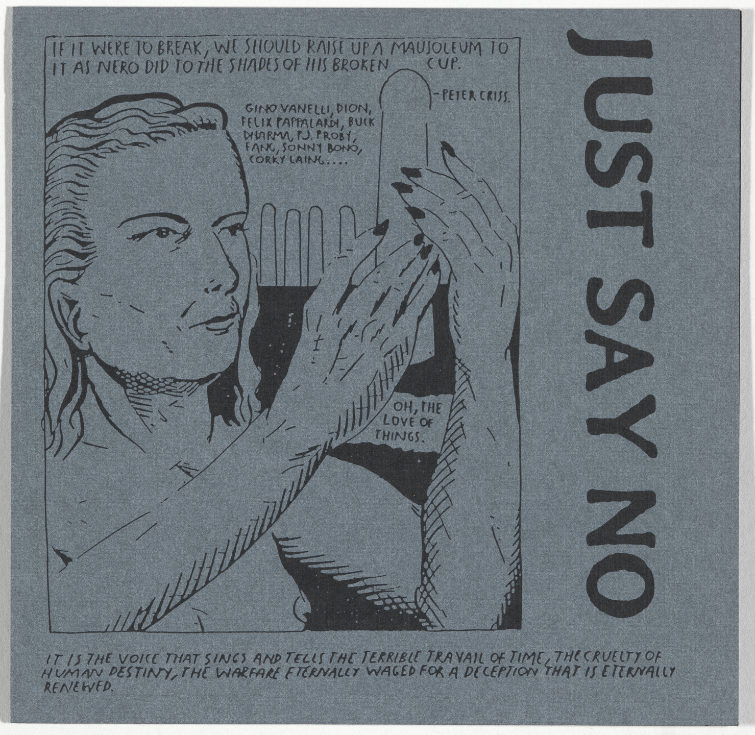 Just Say No, Raymond Pettibon. Just Say No. 1992