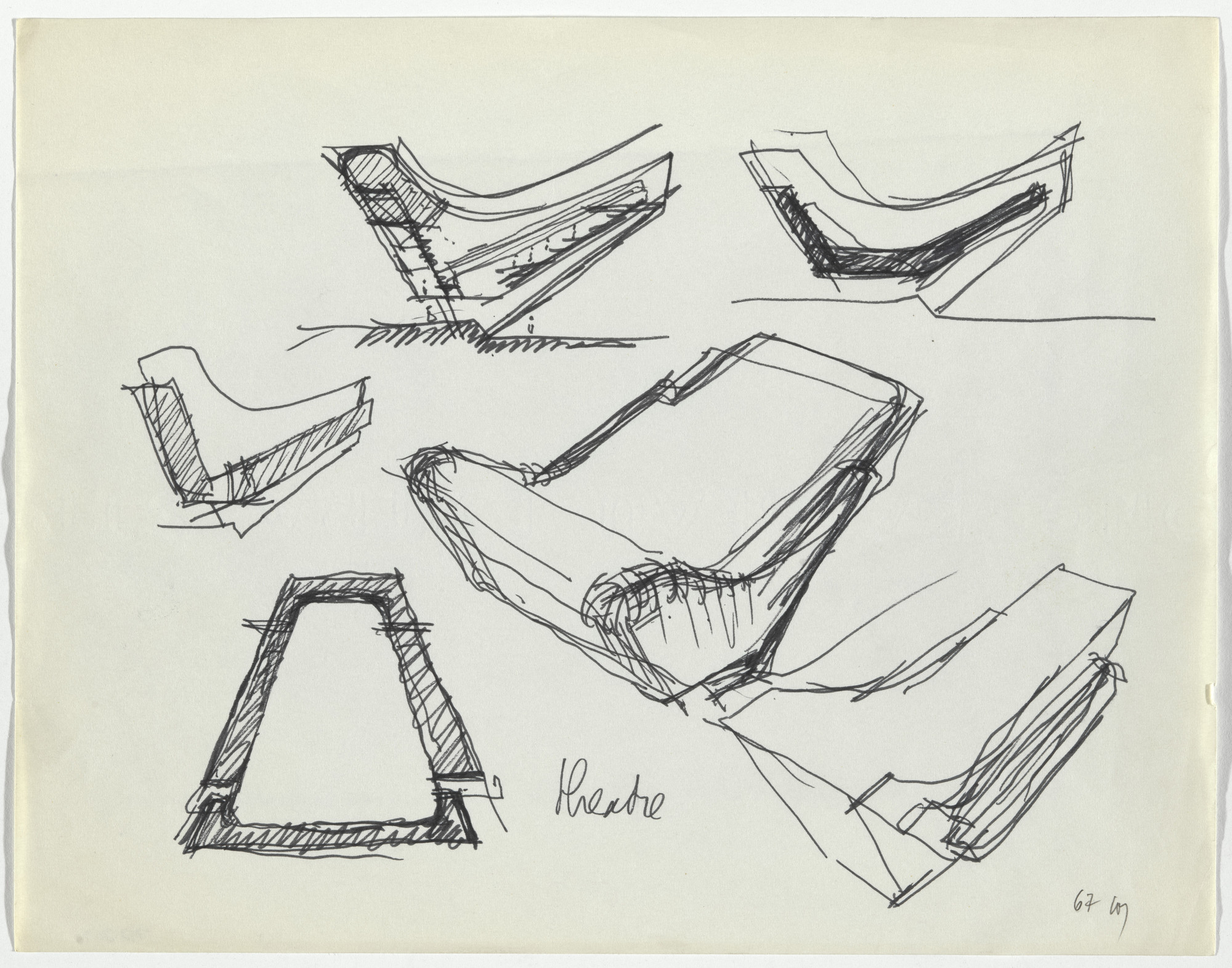 Claude Parent. Theatre Marc'O