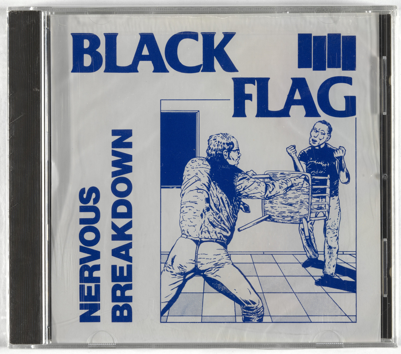Black Flag, Raymond Pettibon. Nervous Breakdown. 1978, released 1988