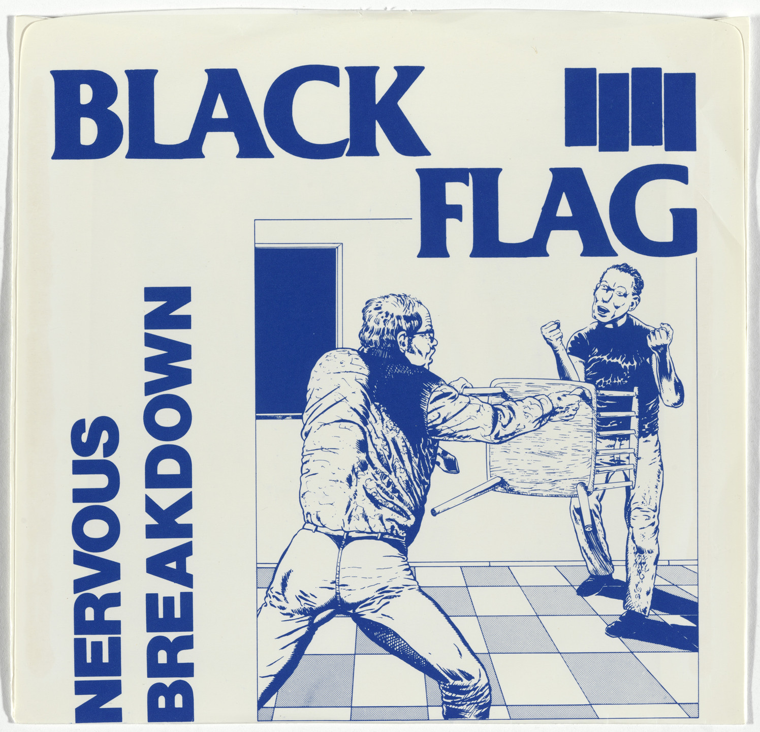 Black Flag, Raymond Pettibon. Nervous Breakdown. 1978