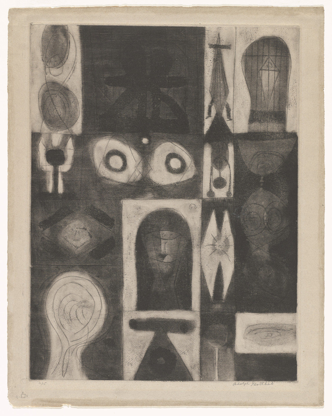 Adolph Gottlieb. Apparition. 1945