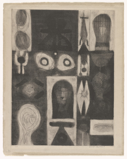 Adolph Gottlieb. Chrome Yellow, Green Disc. 1966 | MoMA