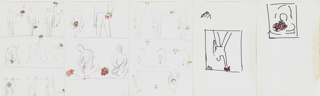 Preparatory drawing for Azione Sentimentale