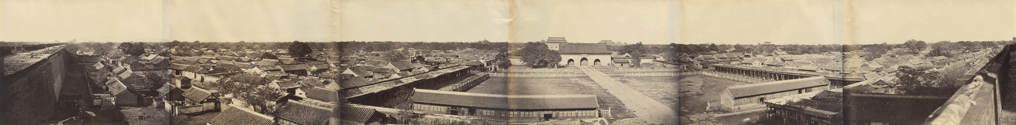 Felice Beato. Panorama of Peking, Taken from the South Gate, Leading into the Chinese City