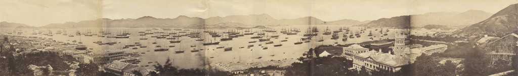 Panorama of Hong Kong Showing the Fleet for North China Expedition