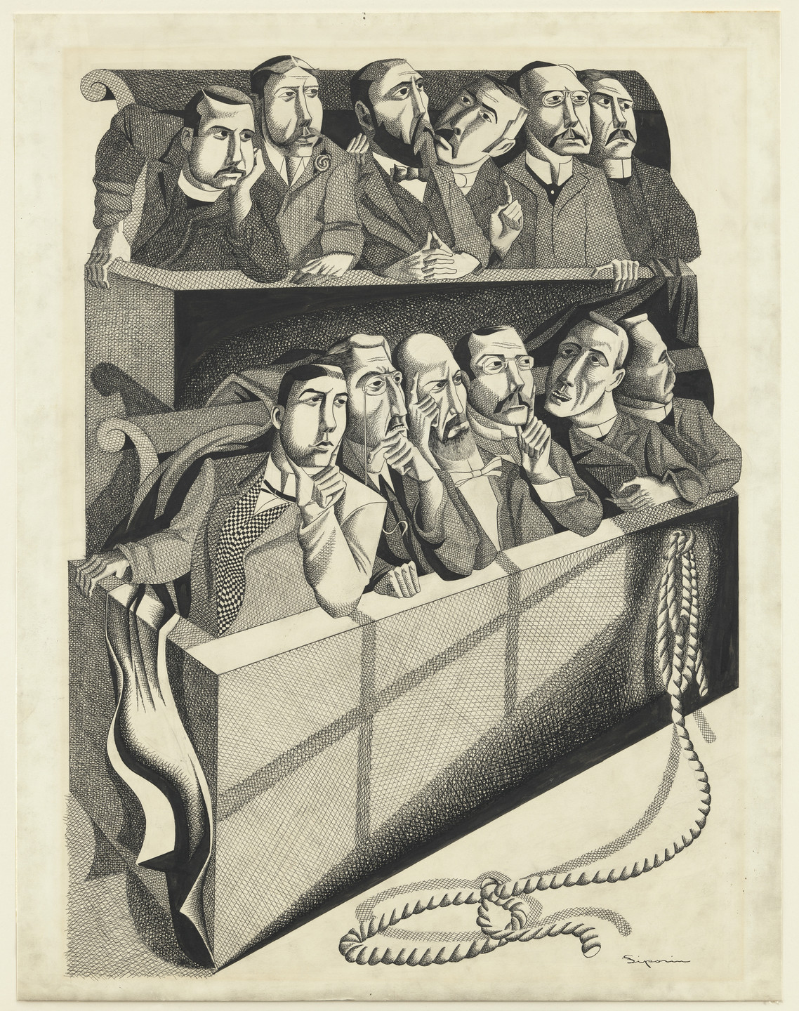 Mitchell Siporin. The Jury. 1935