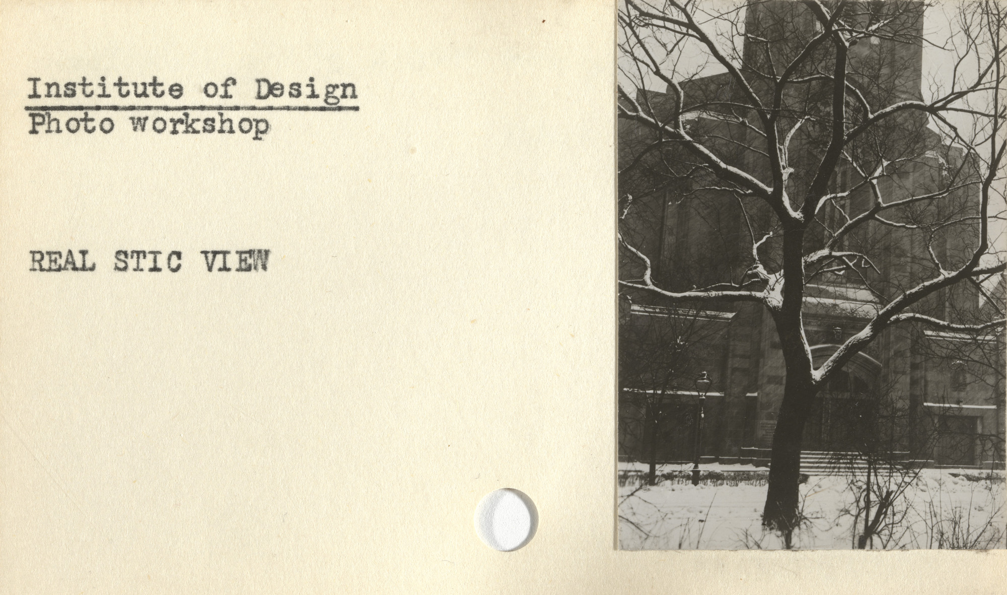 Arthur Siegel, Institute of Design. Untitled instructional card. c. 1946