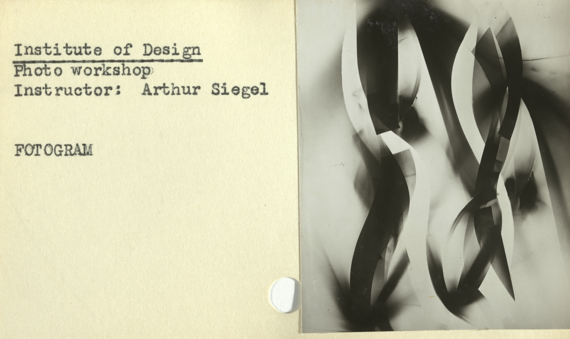 Arthur Siegel, Institute of Design. Untitled instructional cards. c. 1946