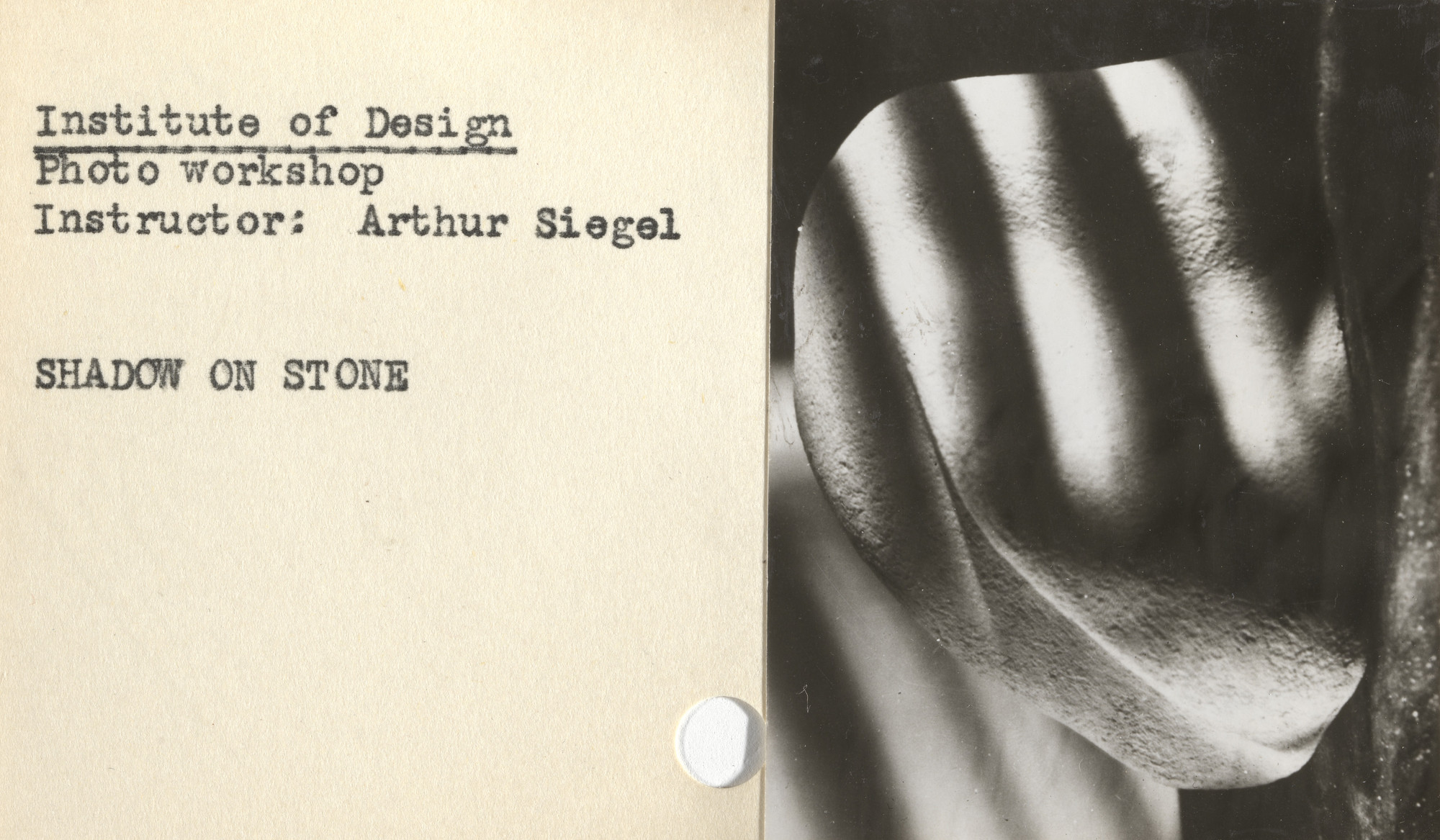 Arthur Siegel, Institute of Design. Untitled instructional cards. c. 1946