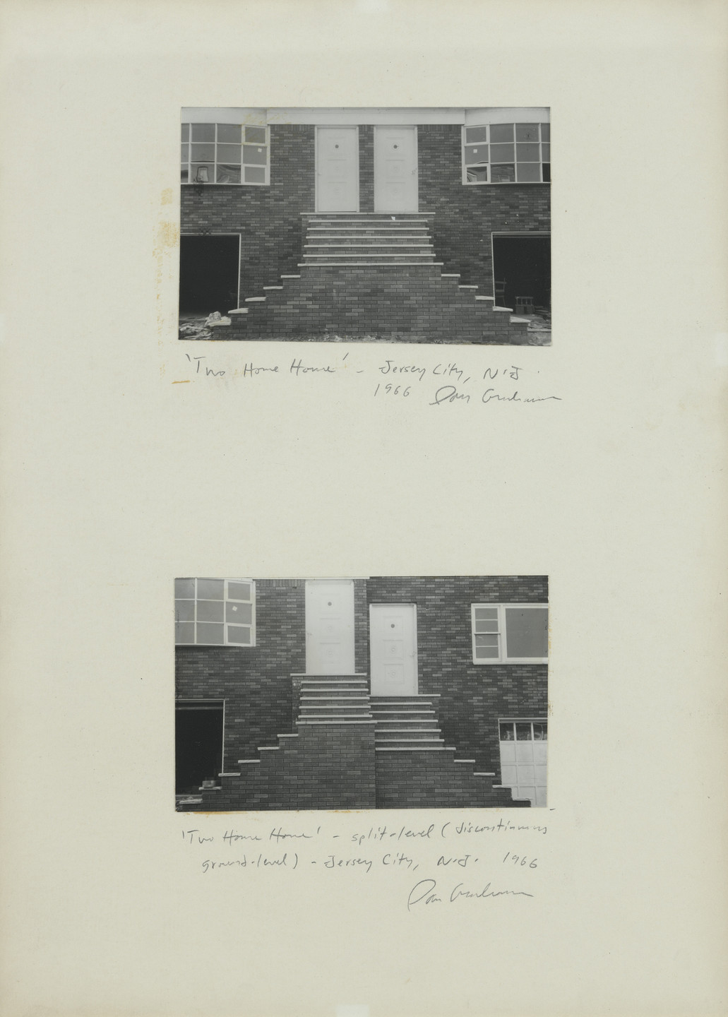 Dan Graham. Two Home Home. 1966