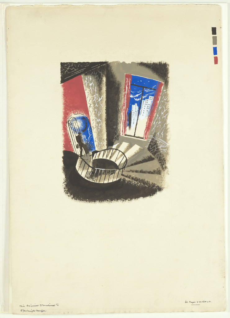 Byron Leaves Lasca's Apartment from Nigger Heaven (Illustration from Carl van Vechten's novel)