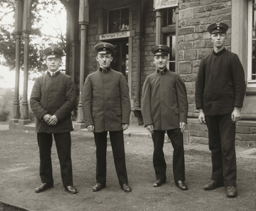 August Sander. Railway Officials. c. 1925 | MoMA