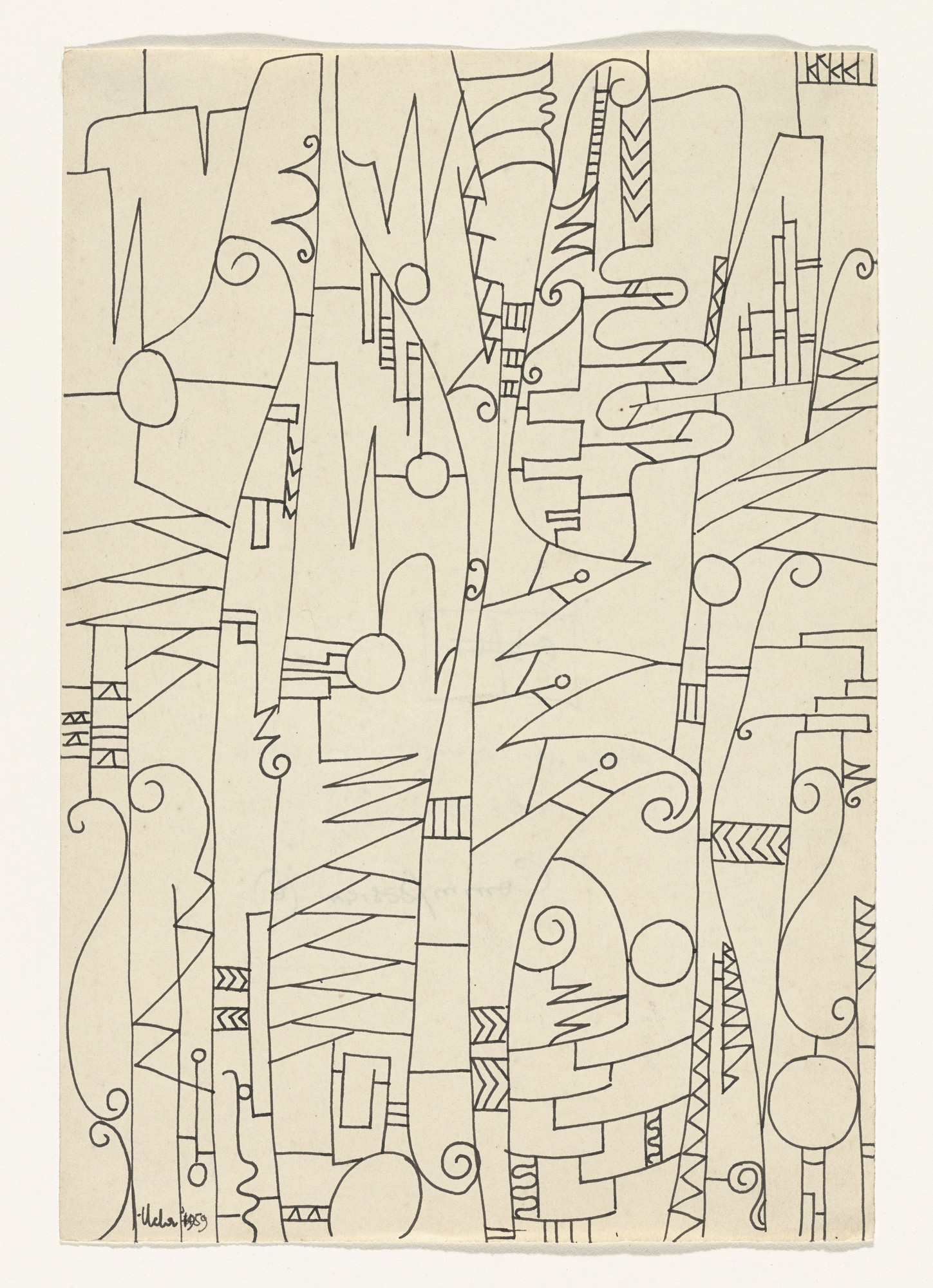 Uche Okeke. Design for Iron Work I. 1959 | MoMA