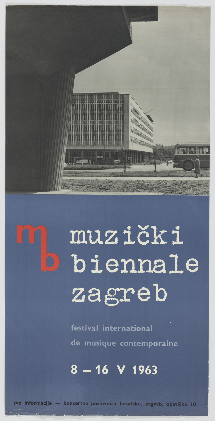 Ivan Picelj. Muzički Biennale Zagreb. 1963