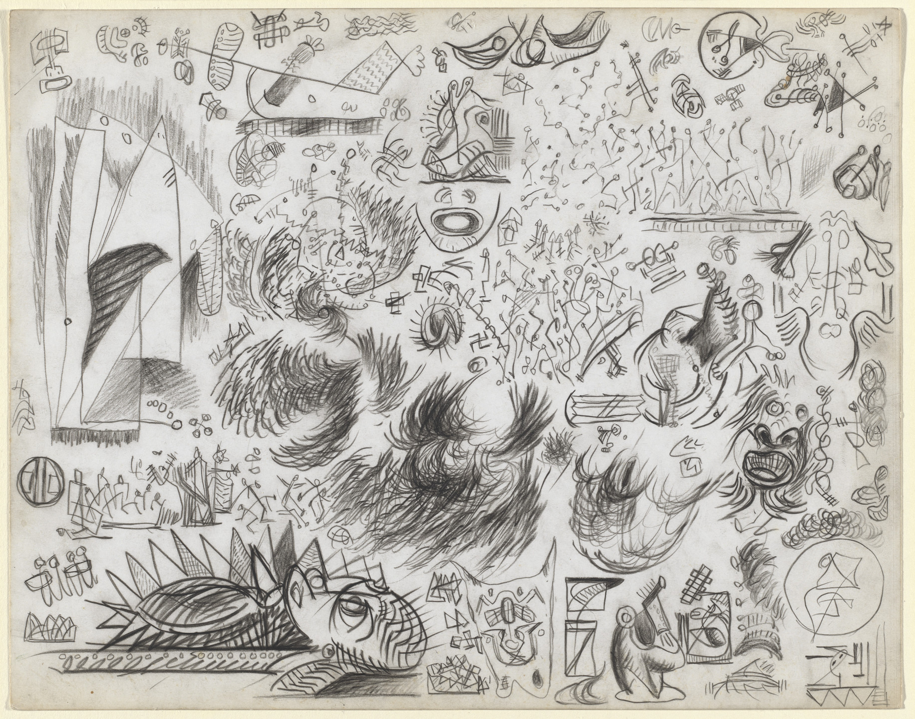 Jackson Pollock. Untitled (Sheet of Studies). (c. 1939-42)