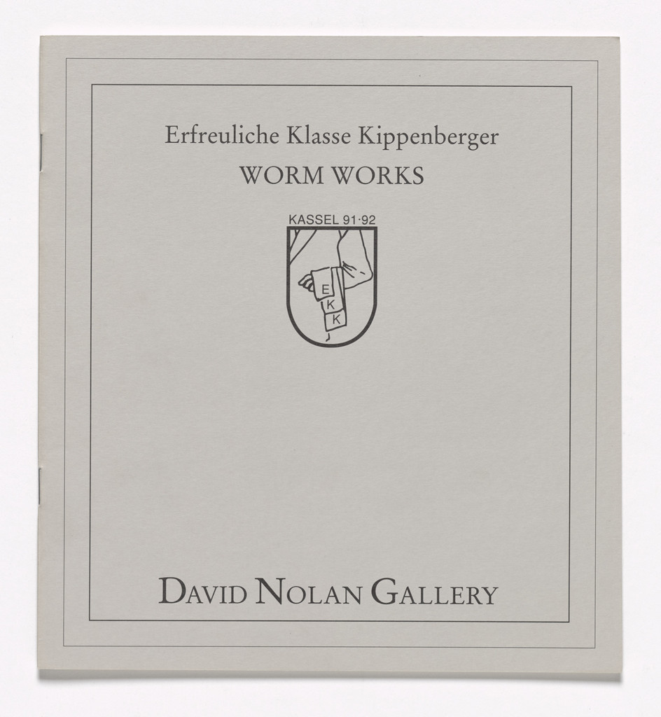 Erfreuliche Klasse Kippenberger: Worm Works,