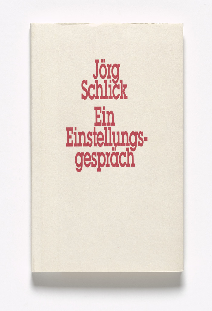 Jörg Schlick: Ein Einstellungsgespräch,