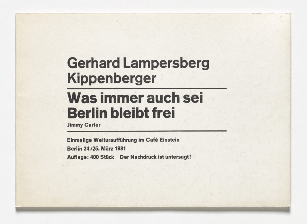 Was Immer Auch Sei Berlin Bleibt Frei,