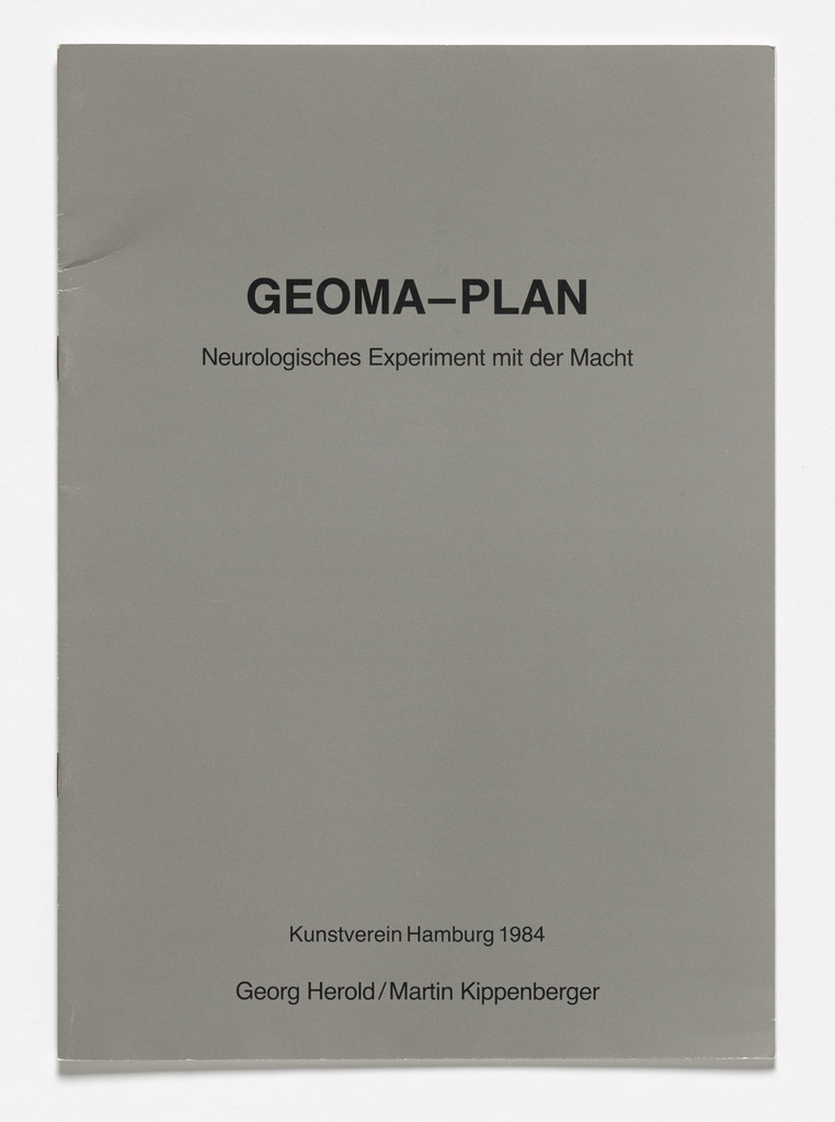 Geoma-Plan. Neurologisches Experiment mit der Macht.,