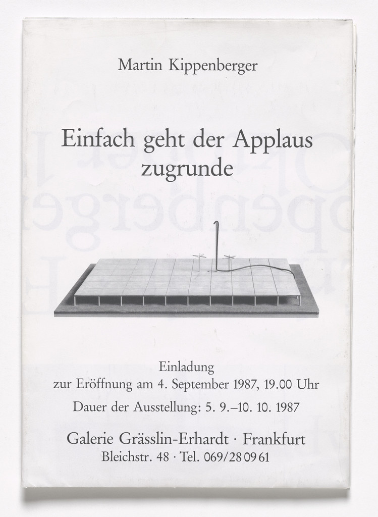 Einfach geht der Applaus zugrunde,
