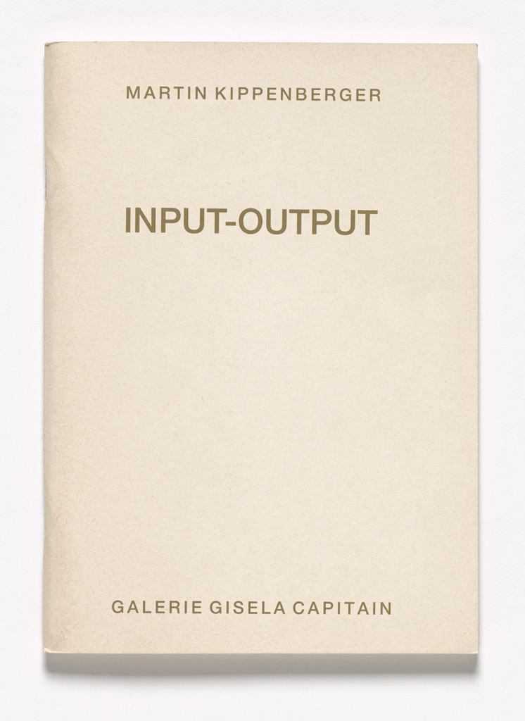 Input-Output. Umzüge 1957–1988,