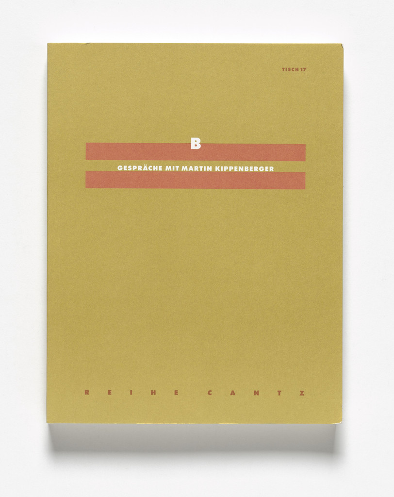 B. Gespräeche Mit Martin Kippenberger. Tisch 17,