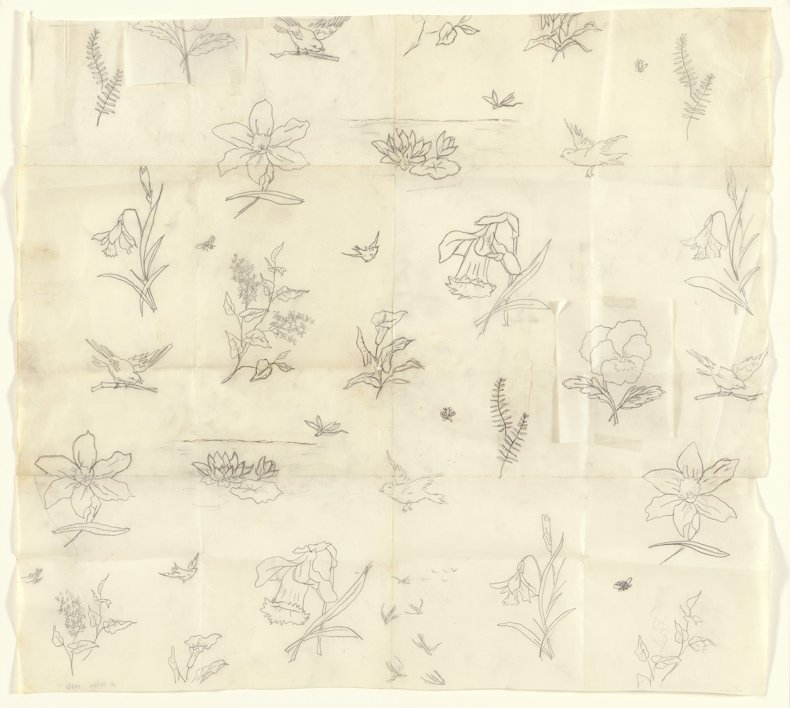 Robert Gober. Study for Slip-Covered Armchair. 1986