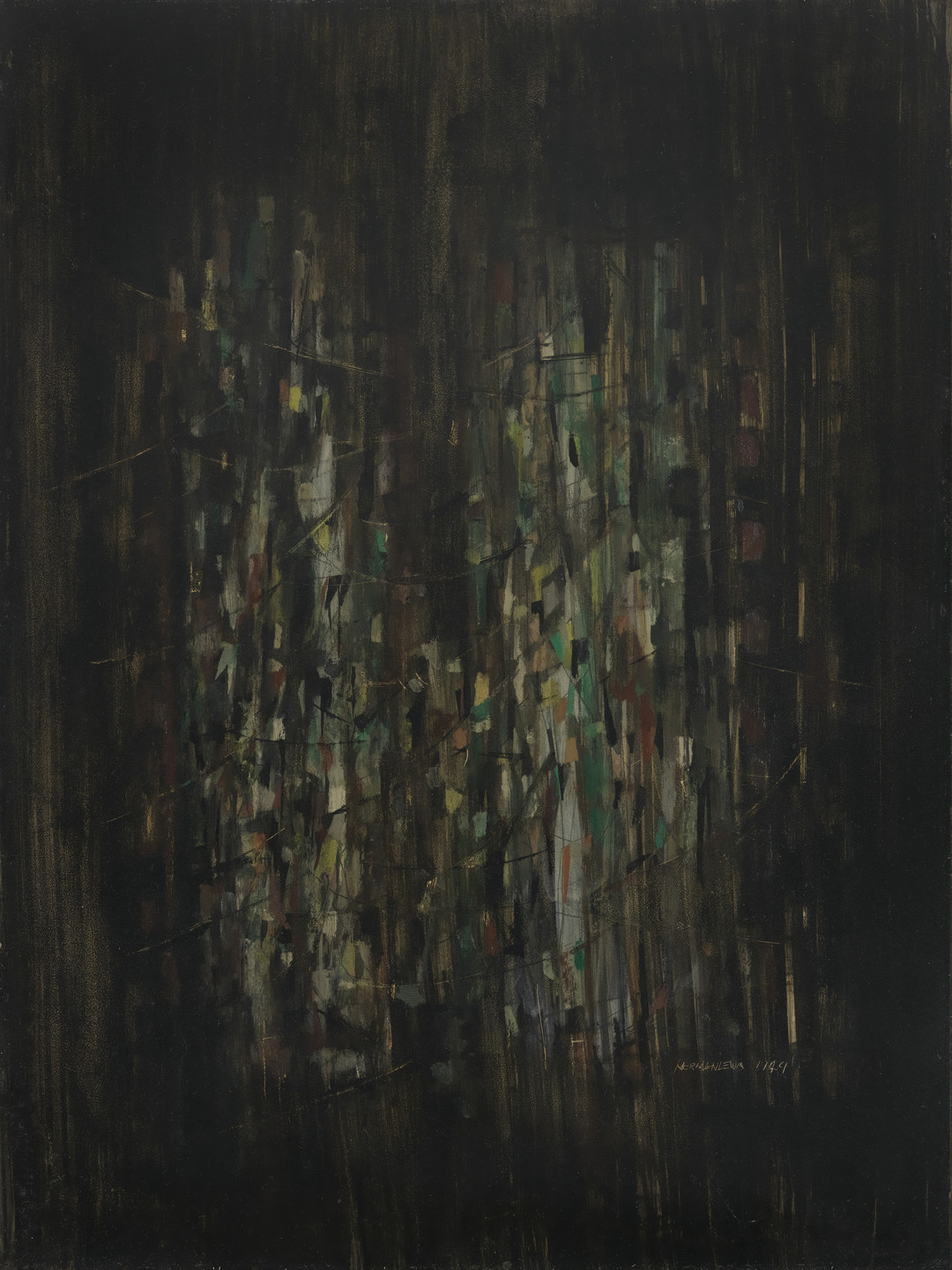 Norman Lewis. City Night. 1949