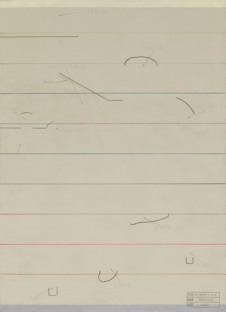The Portrait of Mr. M, Shusaku Arakawa, 1967